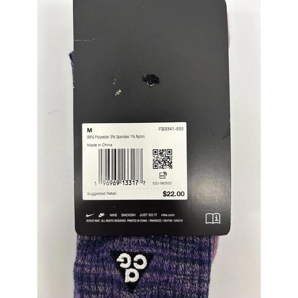 Nike ACG Purple Crew Socks - Picture 4 of 4